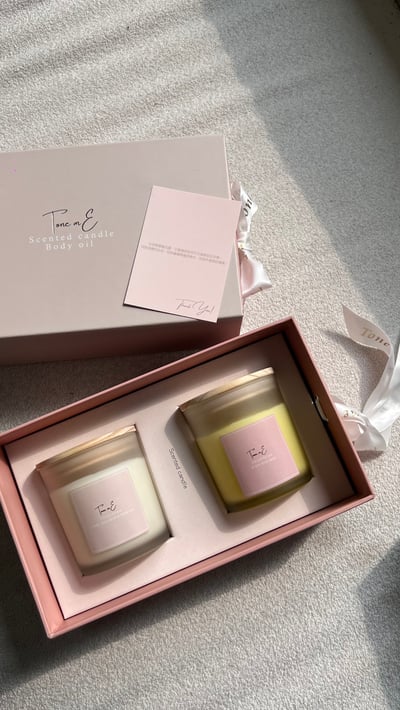 溫熱手工香氛蠟燭禮盒1