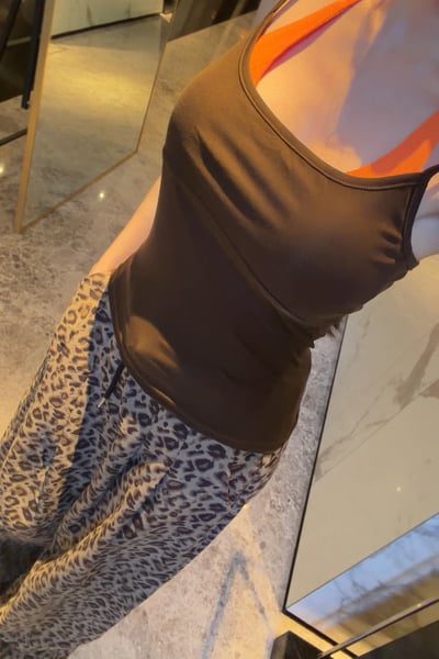 美式豹紋寬褲4