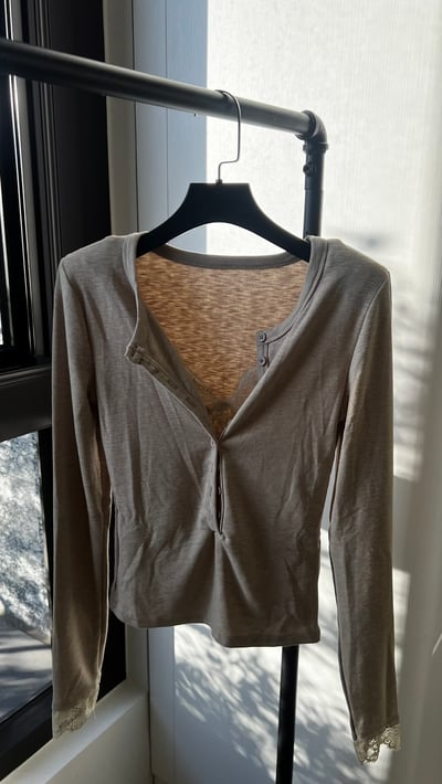 L106 蕾絲邊打底衫6