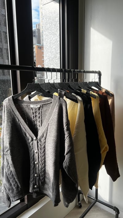 L130 兩件式針織衫1