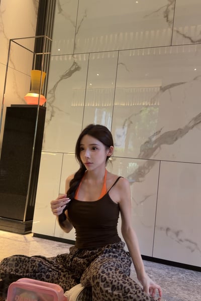 美式豹紋寬褲3