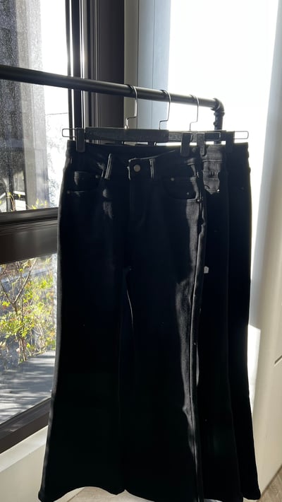 L124 牛仔闊腿褲3