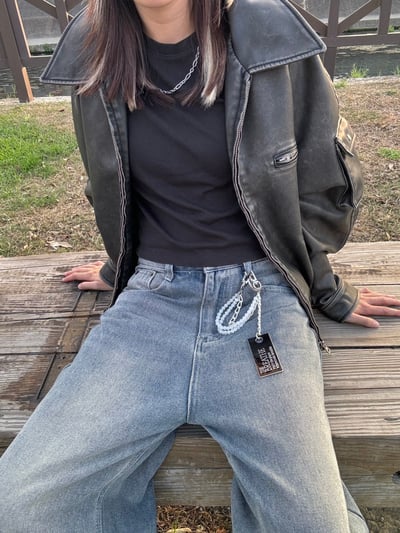 韓國選品｜誰穿誰帥真皮外套2