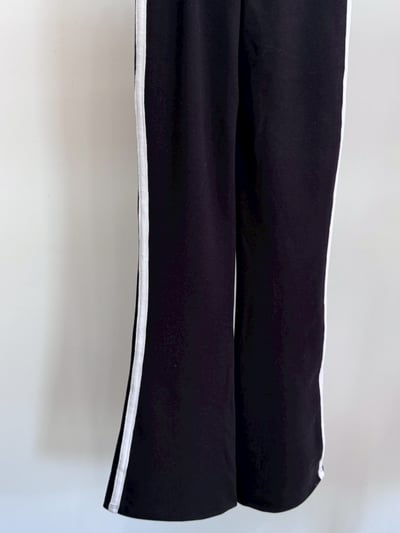 鬆緊腰彈性喇叭褲3