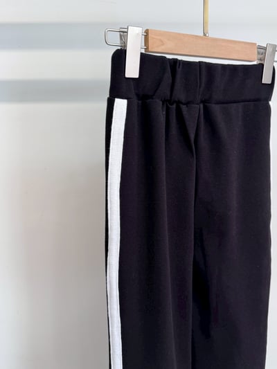 鬆緊腰彈性喇叭褲4