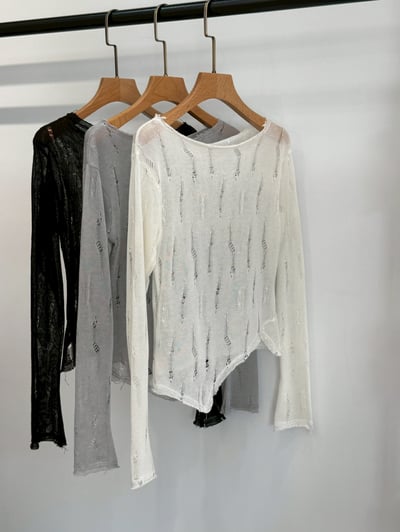 透膚不規則上衣1