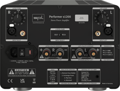 SPL Performer s1200 旗艦立體聲後級擴大機12