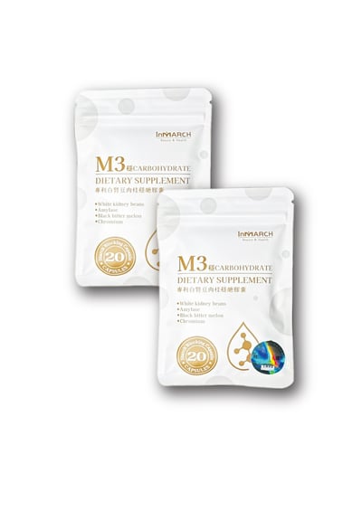 【InMARCH茵瑪奇】美國專利白腎豆肉桂M3穩醣膠囊(20顆/袋)1