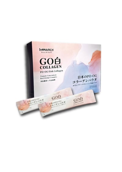 【InMARCH茵瑪奇】GO白冰晶蕃茄血橙膠原蛋白粉(5g*30條/盒)1