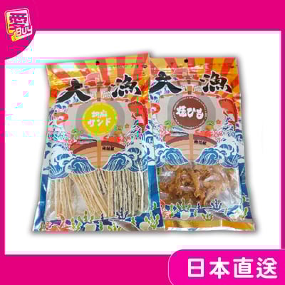 日本 大漁 瀬户內產 炭燒扇貝唇 芝麻鱈魚絲 55g1