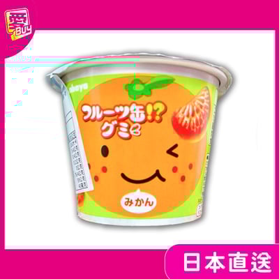 日本 KABAYA 橘子風味 造型軟糖 50g杯裝 橘子造型 桔子造型糖1