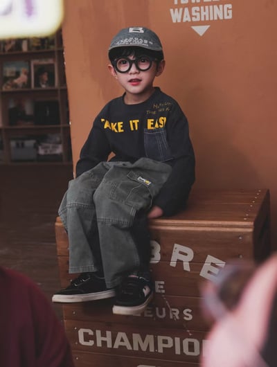 秋季日系牛仔口袋上衣7