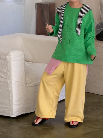 韓系男女童百搭休閒寬褲(七色)8