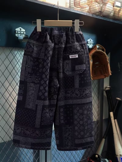 秋季日系圖騰印花長褲5