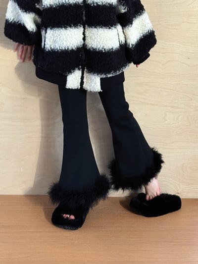 秋冬羊羔毛加厚外套&喇叭褲7