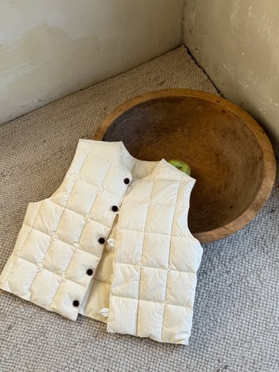 秋冬夾棉格子保暖背心5