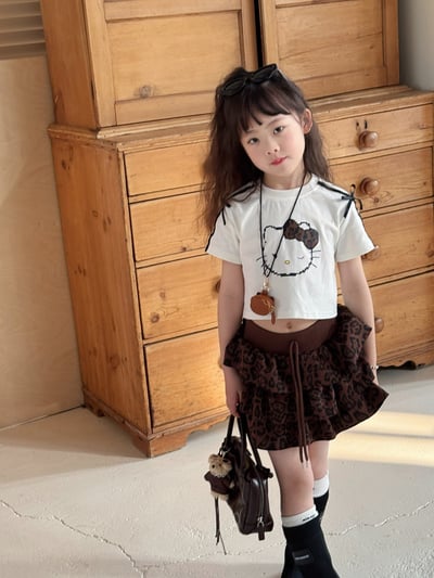 辣妹高腰豹紋蛋糕澎澎裙4