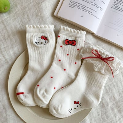 花邊百搭襪子三雙組9