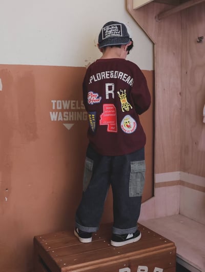 秋季日系燙畫透氣上衣8