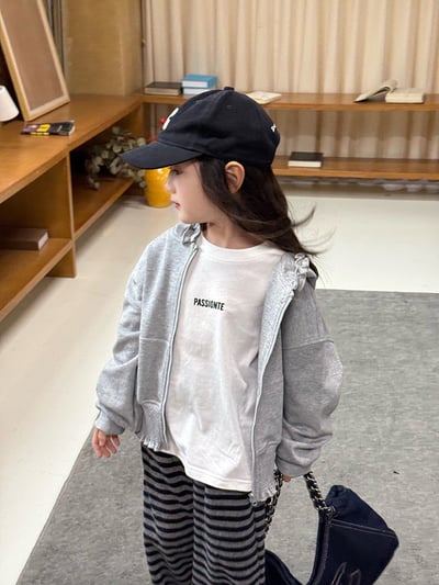 秋季花邊外套條紋褲兩件套裝5