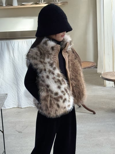 秋冬豹紋背心&加絨直筒褲7