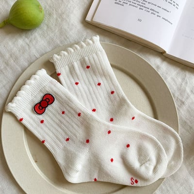 花邊百搭襪子三雙組5