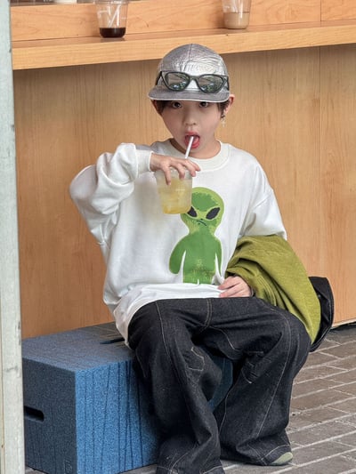 秋季外星人印花上衣1