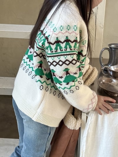 秋冬聖誕風針織上衣4
