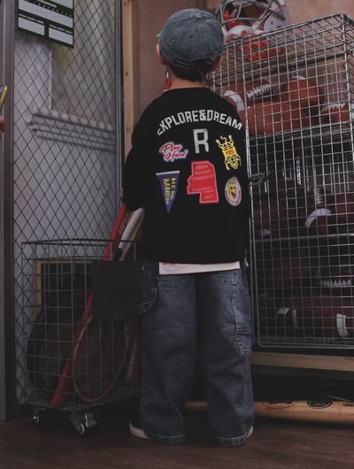 秋季日系燙畫透氣上衣6