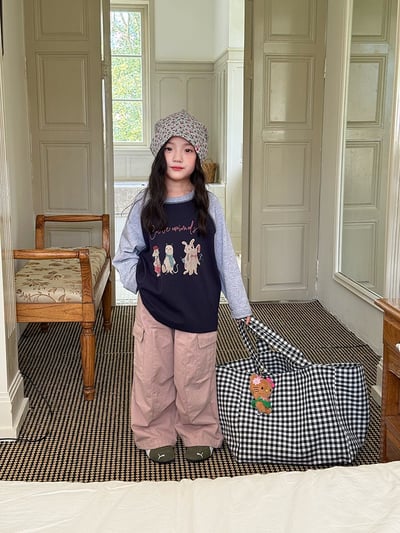 秋季水洗棉縮口工裝褲10