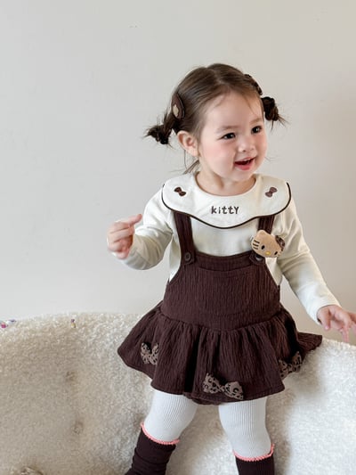 Kitty豹紋包屁裙/針織外套4