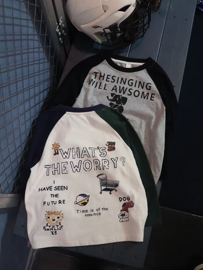 秋季日系拼接小象上衣6