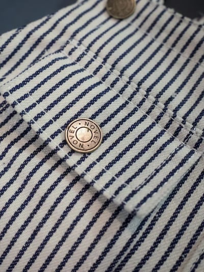 秋季日系條紋愛心吊帶褲10