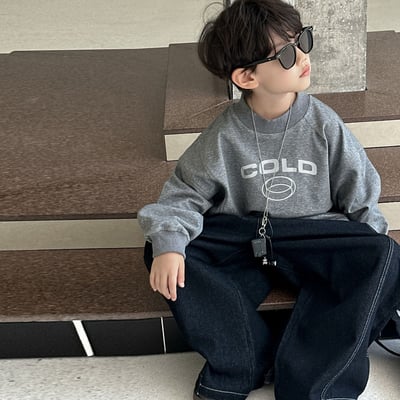 秋季寬鬆百搭牛仔褲4