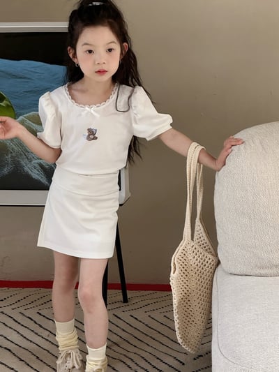韓系開衩包臀高腰短裙3