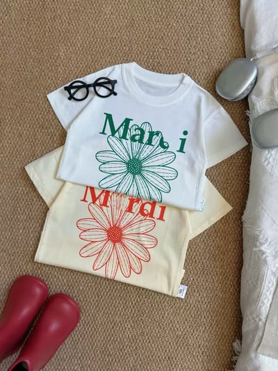 韓版M牌基本小雛菊純棉短Tee4