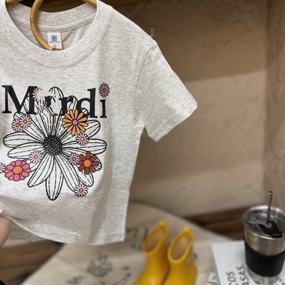 韓版M牌小雛菊純棉短Tee9
