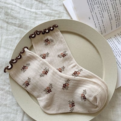 花邊百搭襪子三雙組7