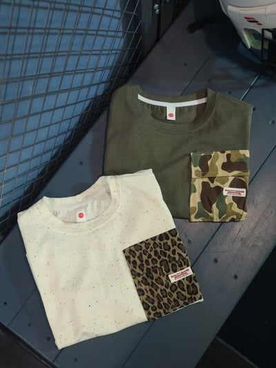 秋季日系拼接口袋上衣服5