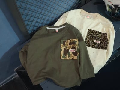 秋季日系拼接口袋上衣服7