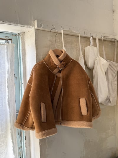 秋冬麂皮加厚大衣2