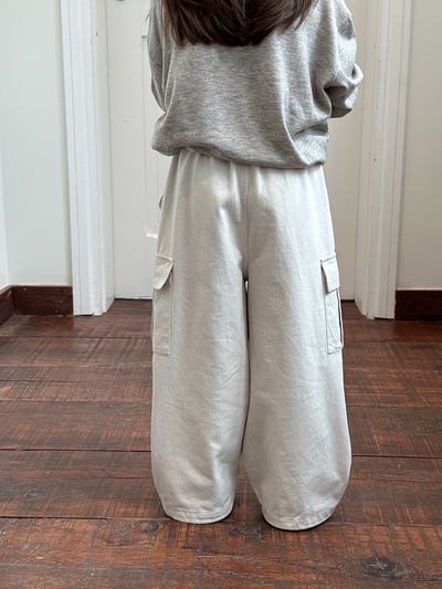 秋季水洗棉縮口工裝褲9