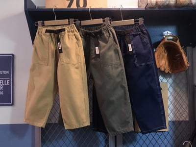 秋季日系純色腰帶休閒褲6