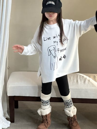 秋冬臘腸狗中長版上衣1