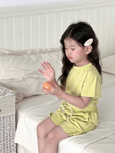 懶人穿搭素色棉質套裝17