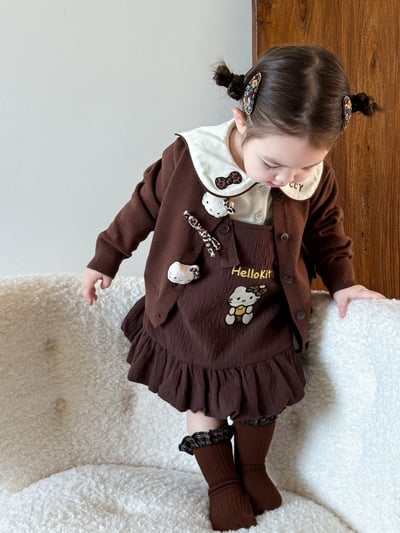 Kitty花苞吊帶裙/娃娃領上衣3