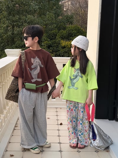 韓系俏皮傑利鼠印花上衣8