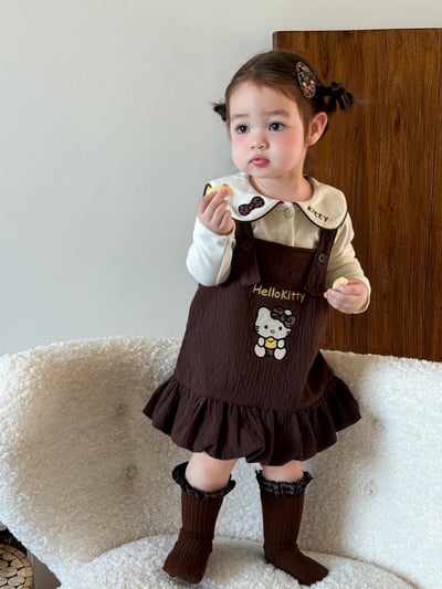 Kitty花苞吊帶裙/娃娃領上衣4