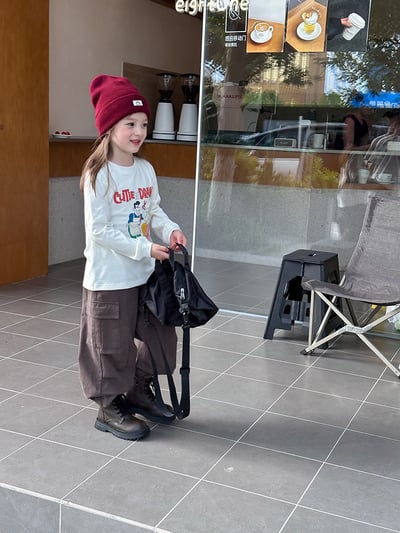 秋季水洗棉縮口工裝褲15