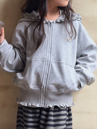 秋季花邊外套條紋褲兩件套裝8